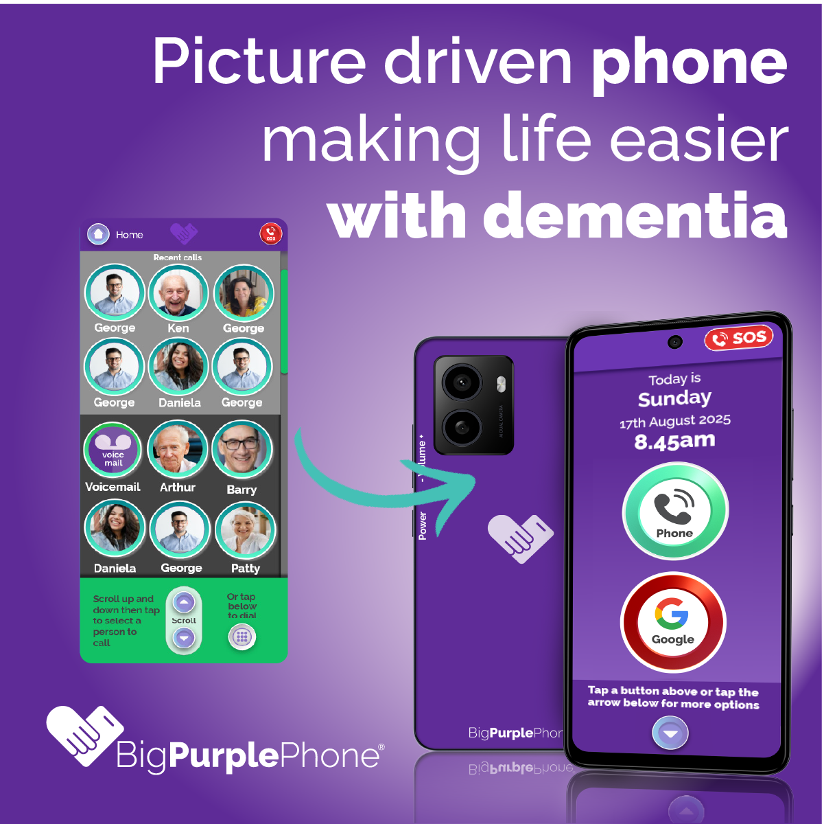 Best mobile for seniors with a picture-based contact list ideal for users with dementia or memory loss.