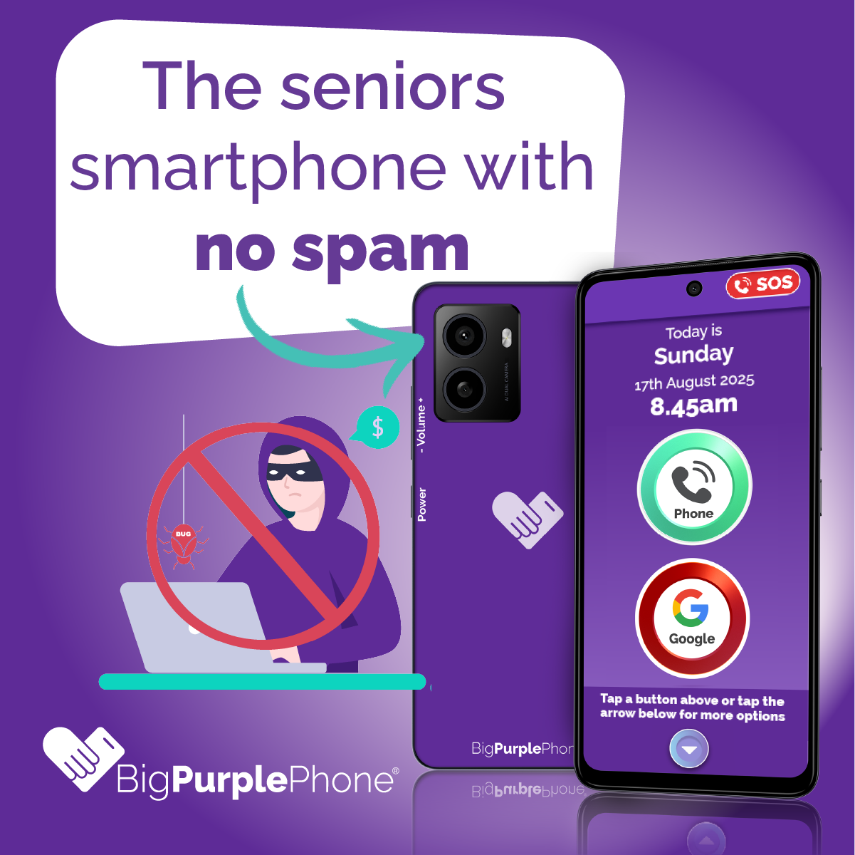 Best mobile for seniors with built-in scam and spam protection for safe smartphone use.