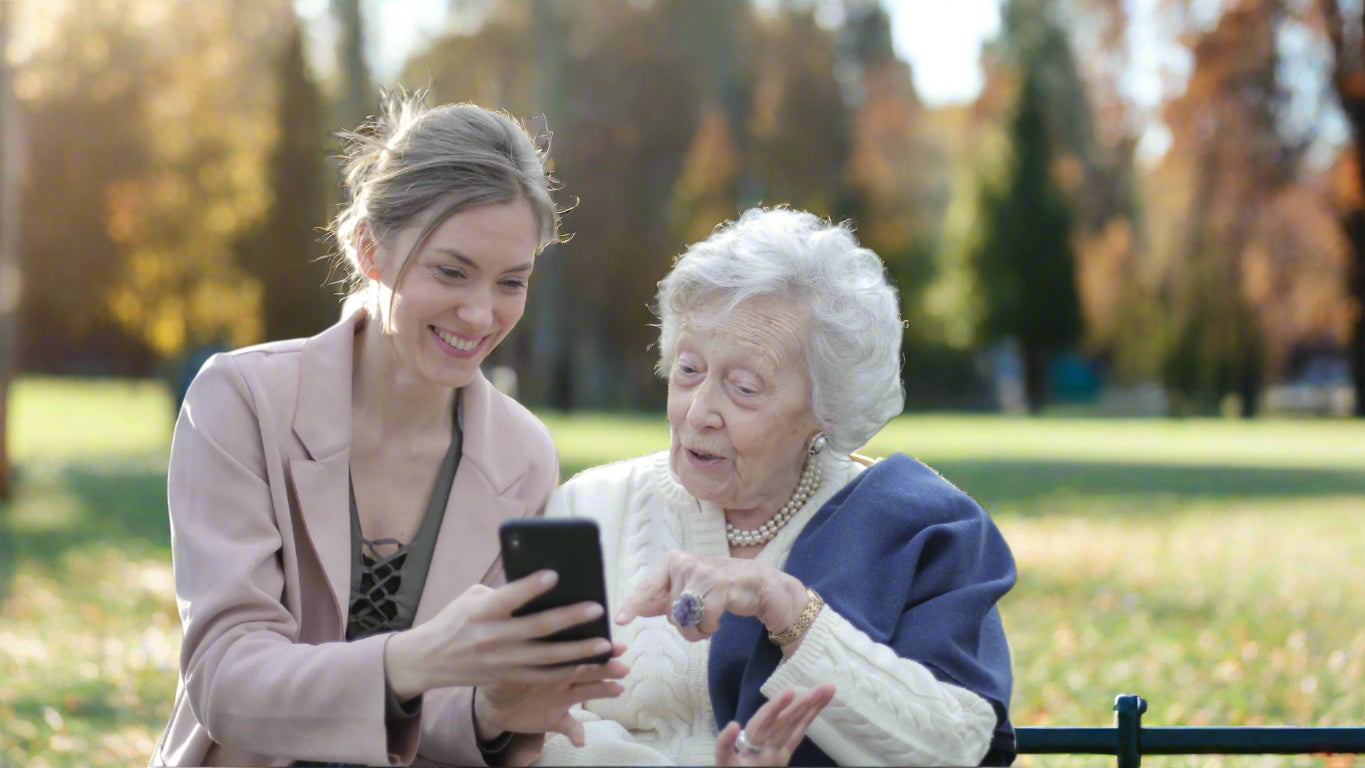Francine is shown BigPurplePhone by her OT